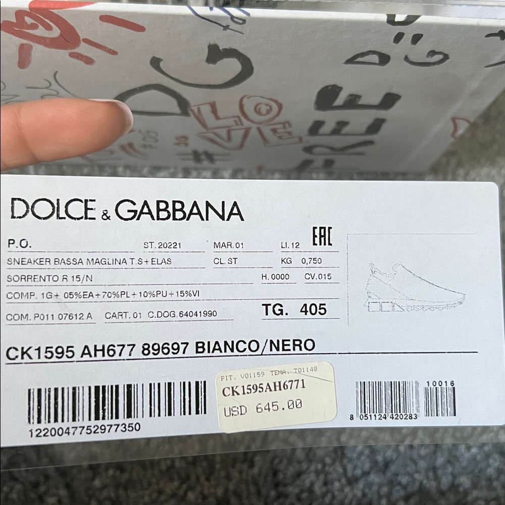 Dolce & Gabbana Monochrome Logo Slip-Ons - Picture 7 of 7